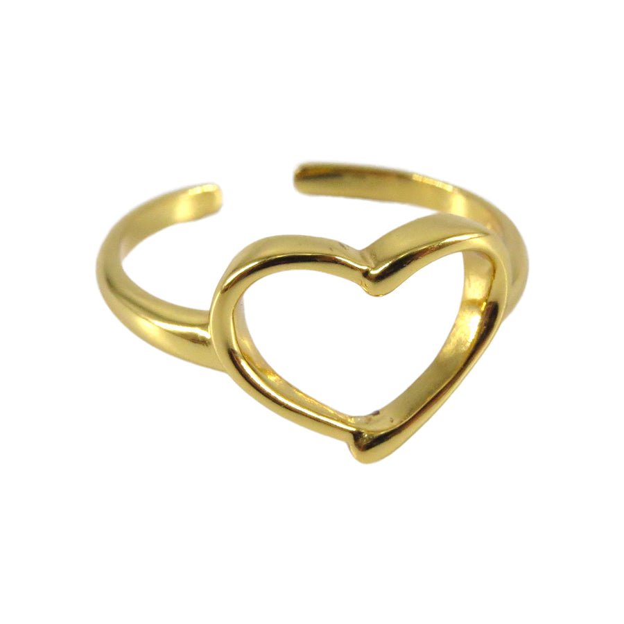 HOLLOW HEART RING