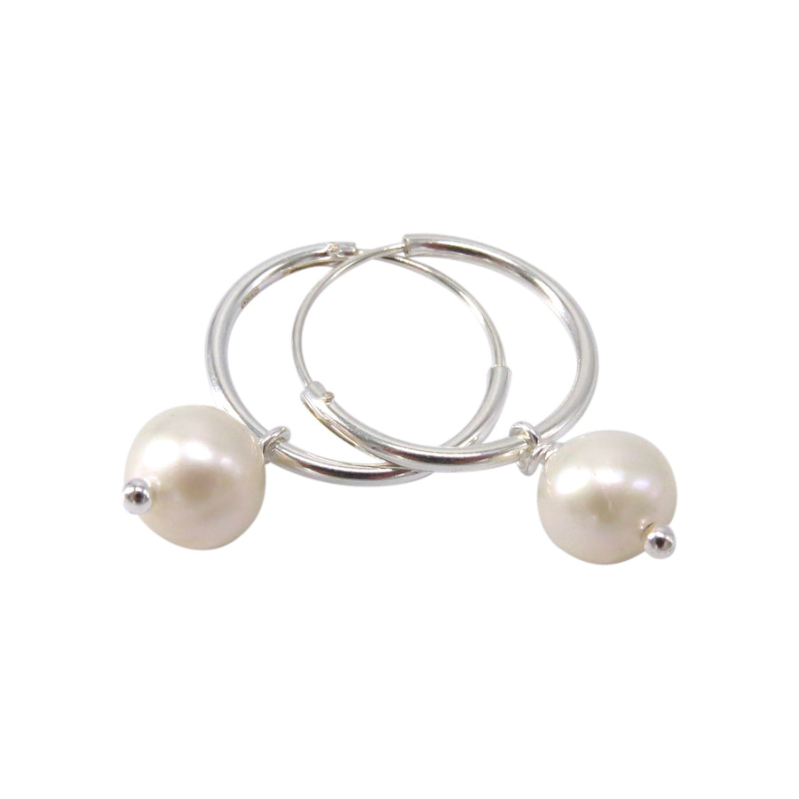 FRESHWATER PEARL HOOPS