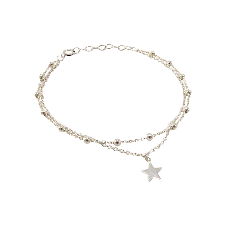 LAYERED BALL & STAR BRACELET