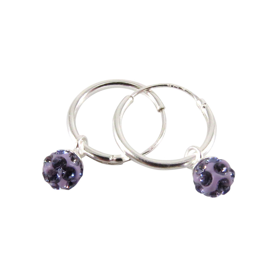 CRYSTAL HOOPS