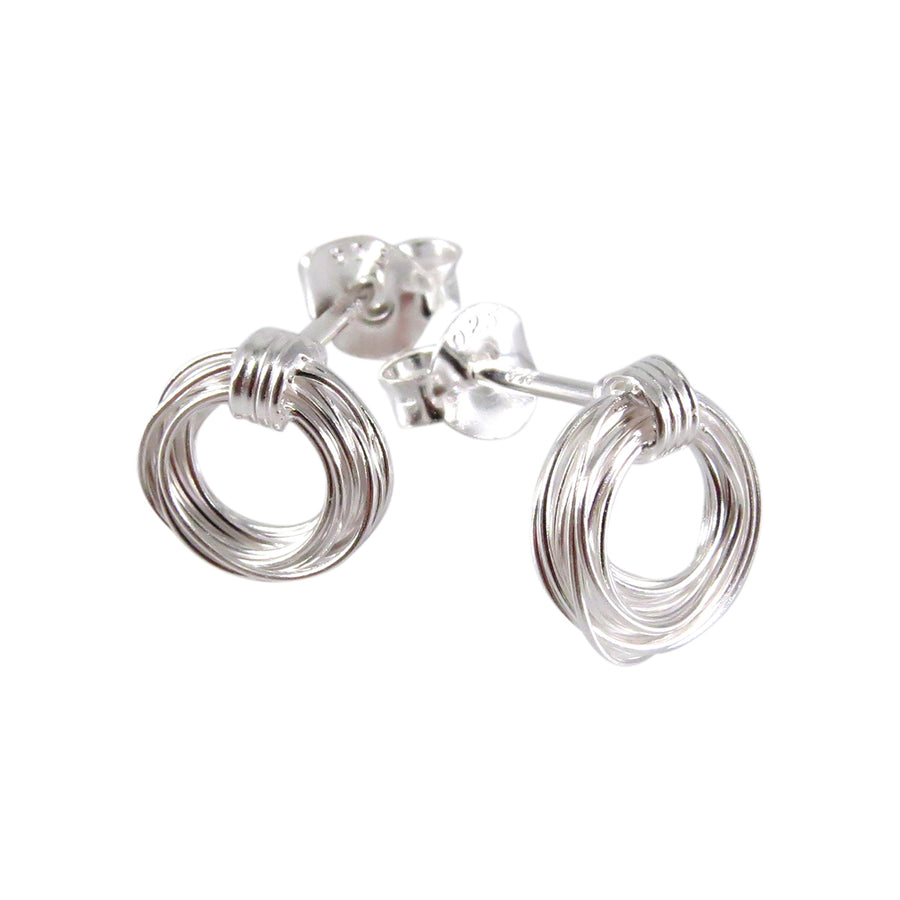 LAYERED CIRCLE STUDS